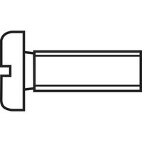 TOOLCRAFT 815950 Cilinderkopschroeven M6 60 mm Sleuf DIN 84 Kunststof, Polyamide 10 stuk(s) - thumbnail