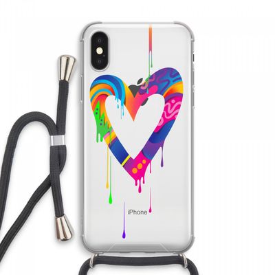 Melts My Heart: iPhone XS Max Transparant Hoesje met koord