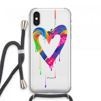 Melts My Heart: iPhone XS Max Transparant Hoesje met koord