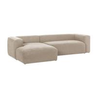 Kave Home Blok Chaise Longue Links - Ivoor - thumbnail
