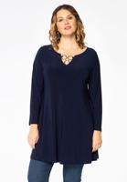 Yoek Tuniek wide bottom ringen | Blauw | Maat 42/44 Yoek Tuniek wide bottom ringen | Blauw | Maat 42/44