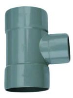 Wavin PVC Verloop T-Stuk 88° Grijs 75x50 mm - 3xmof voor Watermanagement - Duurzaam & Efficiënt