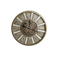 Muurklok DKD Home Decor Versnellingen Gouden Ijzer 72 x 8,5 x 72 cm