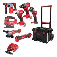 Milwaukee M18 FPP7E-503P | Fuel Powerpack 7-delig | 18V | Accu combiset (3x 5.0Ah) | Packout Trolley - 4933499297
