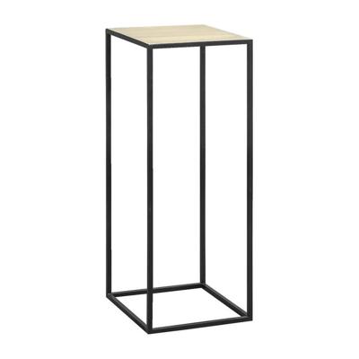 Leen Bakker - Plantentafel Hugo - Zwart/goudkleur - 79x30x30 Cm - Metaal - Goudkleurig