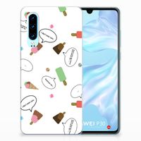 Huawei P30 Siliconen Case IJsjes - thumbnail