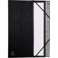 Exacompta sorteermap Ordonator met harde kaft, uitrekbare rug, 24 vakken A tot Z, zwart