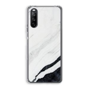 Elegante marmer: Sony Xperia 10 III Transparant Hoesje