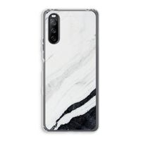 Elegante marmer: Sony Xperia 10 III Transparant Hoesje