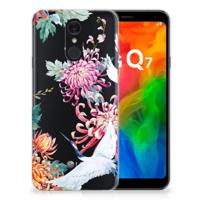 LG Q7 | TPU Hoesje | Bird Flowers