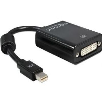 Delock 65098 Adapter mini DisplayPort 1.1 male > DVI female Passief zwart