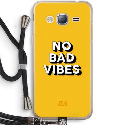 No Bad Vibes: Samsung Galaxy J3 (2016) Transparant Hoesje met koord