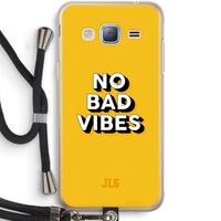 No Bad Vibes: Samsung Galaxy J3 (2016) Transparant Hoesje met koord