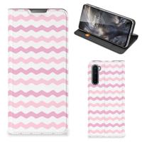 OnePlus Nord | Hoesje met Magneet | Waves Roze