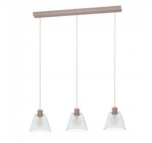 EGLO Copley hangende plafondverlichting Flexibele montage E27 40 W Roségoud, Transparant