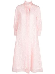 SHIATZY CHEN manteau en dentelle à design plissé - Rose