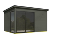 Blokhut Olivia 385x295 Green Grey - Outdoor life