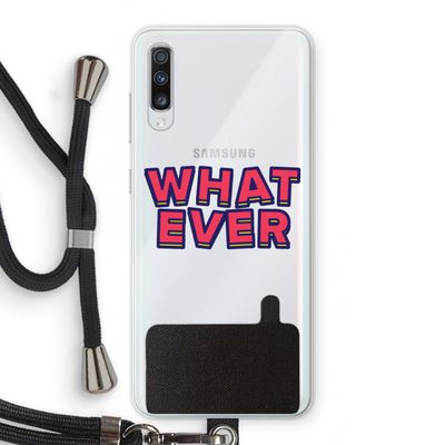 Whatever: Samsung Galaxy A70 Transparant Hoesje met koord