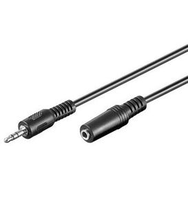 Goobay 3.5 mm, 2 m audio kabel 3.5mm Zwart