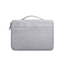 Oxford doek waterdichte laptop handtas voor 15 6 inch laptops met kofferbak trolley riem (grijs)