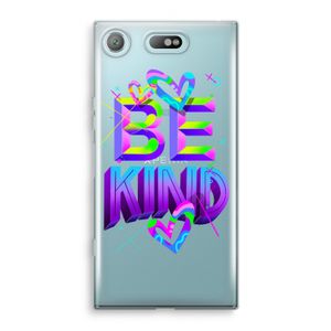 Be Kind: Sony Xperia XZ1 Compact Transparant Hoesje