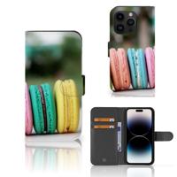 iPhone 15 Pro | Book Cover | Macarons | Portemonnee hoesje