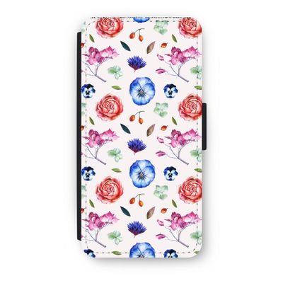 Bloemetjes: iPhone 7 Flip Hoesje