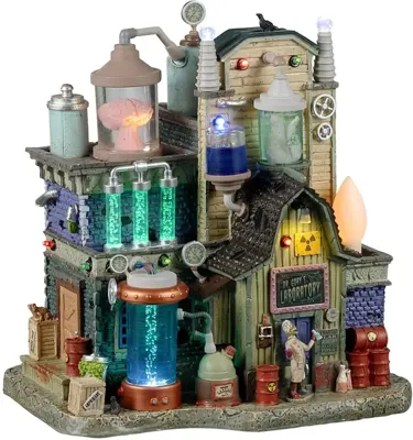 Lemax dr. gory&apos;s laboratory verlicht huisje Spooky Town 2022