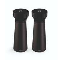 Amefa houten peper-zout molen set 15 cm 2 stuks zwart