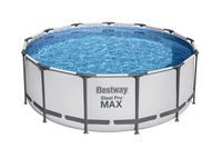 Bestway - Steel Pro MAX - Opzetzwembad inclusief filterpomp en accessoires - 396x122 cm - Rond - thumbnail