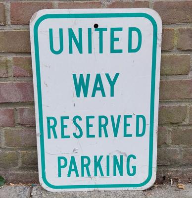 United Way Reserved Parking Verkeersbord - 46 x 31cm