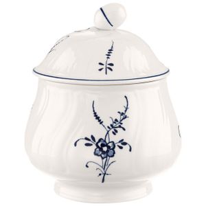 Villeroy & Boch Old Luxembourg suikerpot Blauw, Wit Porselein