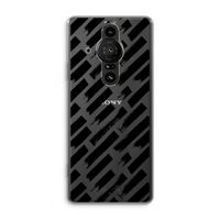 Zwarte vegen: Sony Xperia Pro-I Transparant Hoesje