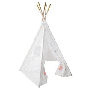 Atmosphera Tipi speeltent voor kinderen - 130 x 130 x 160 cm - wit - wigwam   -