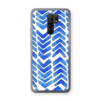 Blauwe pijlen: Xiaomi Redmi 9 Transparant Hoesje