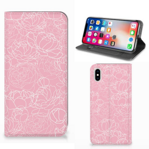 Apple iPhone Xs Max Smart Cover White Flowers