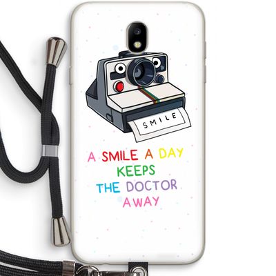 Smile: Samsung Galaxy J7 (2017) Transparant Hoesje met koord