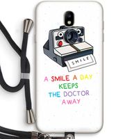 Smile: Samsung Galaxy J7 (2017) Transparant Hoesje met koord