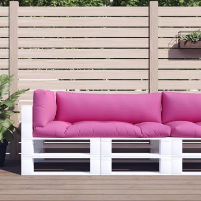 Palletkussens 3 st oxford stof roze