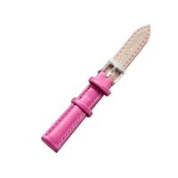 CAGARNY eenvoudige Fashion horloges Band zilveren gesp-lederen horlogebandje breedte: 14mm(Magenta)