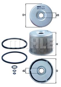 Brandstoffilter MAHLE, Diameter (mm)88mm, u.a. für Ford, Audi, Opel, VW, Renault, Citroën, Peugeot, Talbot, Fiat, Seat, Triumph, Volvo, Lada, Suzuki,