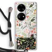 Sweet little flowers: Huawei P50 Pro Transparant Hoesje met koord