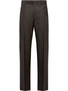 Prada pantalon de costume à motif Prince de Galles - Marron