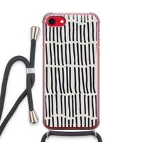 Moroccan stripes: iPhone SE 2020 Transparant Hoesje met koord