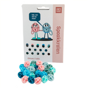 Spanninga Fiets spreek kralen pexkids "ballen sorted 6-color (30 stuks op kaart)