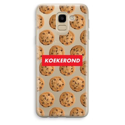 Koekerond: Samsung Galaxy J6 (2018) Transparant Hoesje