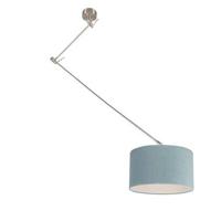 QAZQA Moderne hanglamp staal met kap mineraal 35 cm - Blitz - thumbnail