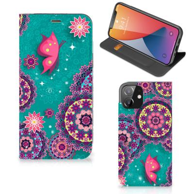 iPhone 12 | iPhone 12 Pro | Bookcase | Cirkels en Vlinders