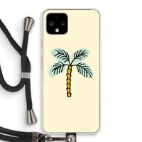 Palmboom: Pixel 4 Transparant Hoesje met koord