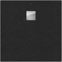 Villeroy & Boch Excello douchevloer - 90x90cm - polyurethaan/acryl nature antracite uda9090exc1v-1n